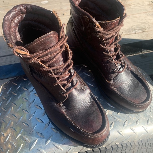 Vintage Dexter ROF Made In USA Leather Lace Up Boot Sz 7.5W - Picture 10 of 14
